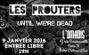 Tract (recto) du concert des Prouters du 9/01/2016