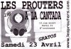 Tract (recto) du concert des Prouters du 23/04/2005