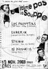 Tract (recto) du concert des Prouters du 15/11/2003