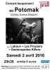 Tract (recto) du concert des Prouters du 2/04/2016